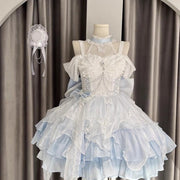 Swan Princess Lolita Dress Elegant Puffy Party Gown