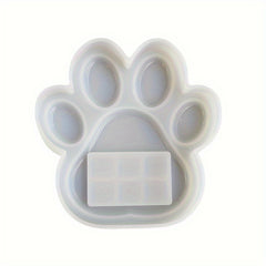 Large Dog Paw Photo Frame Mold – Decorative Plaster Stone for Garden Memorial
