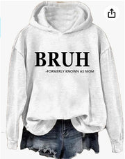 Women's Fashion Printed Casual Hooded Long Sleeve Sweater