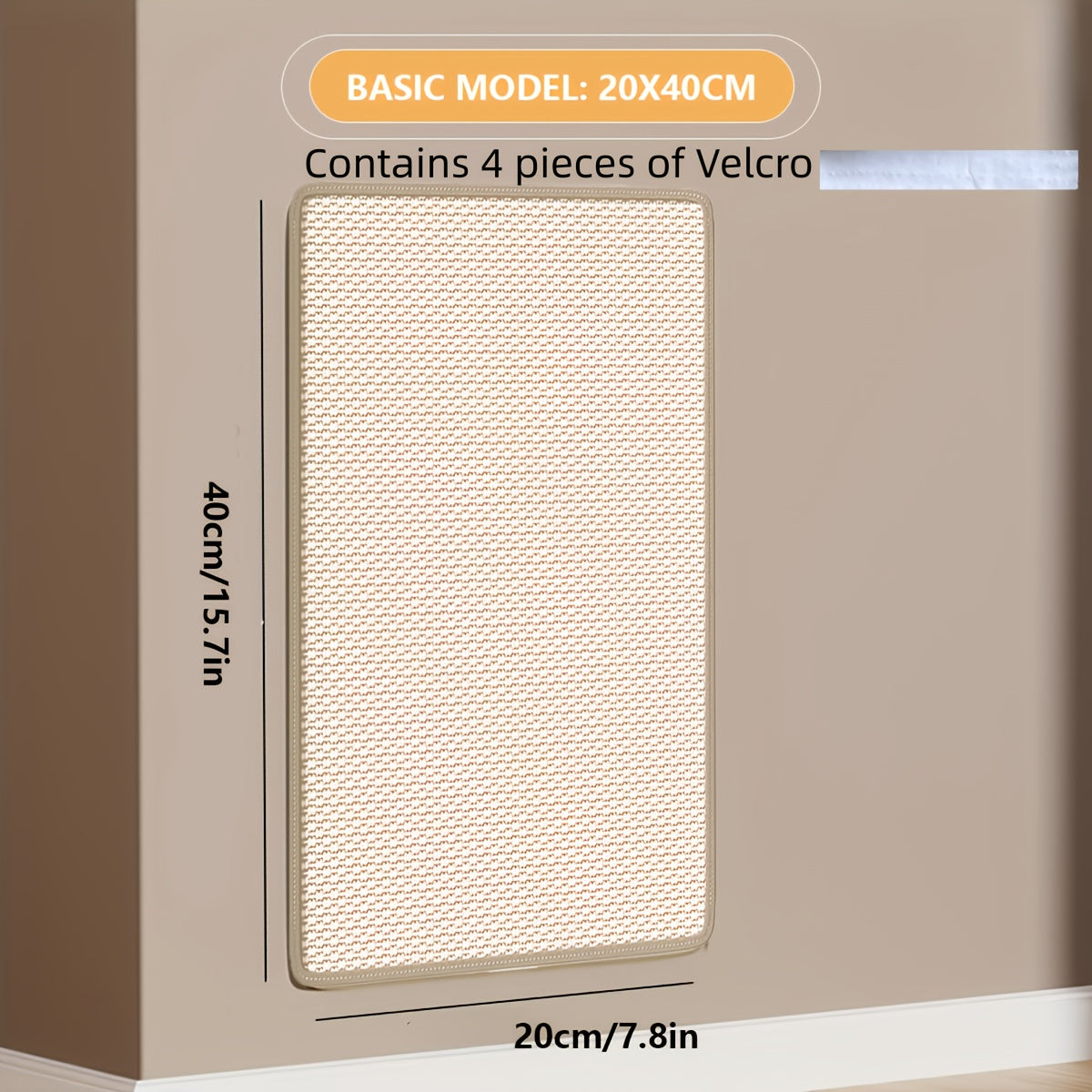 1pc Durable Jute Rope Cat Scratching Post - Multi-Level Climbing & Scratching Pad with Invisible Adhesive, No Clutter Design for Sofa Safety, Perfect Christmas Gift for Cats,