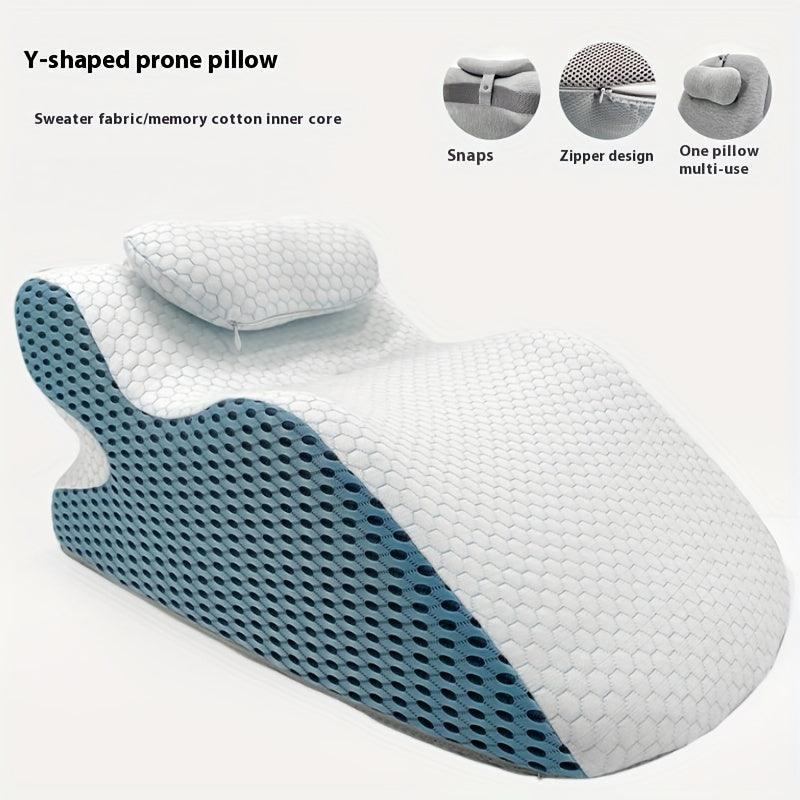 Ergonomic Bed Pillow Multi Purpose Backrest Prone Pillow Lying Pillow Neck And