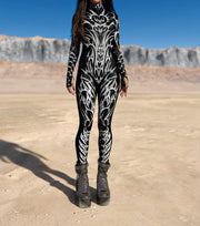 3D Digital Print Cosplay Romper & Performance Tights