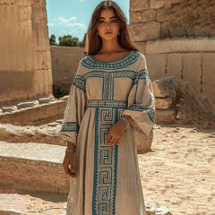 Fashionable New Dress Striped Casual Fit