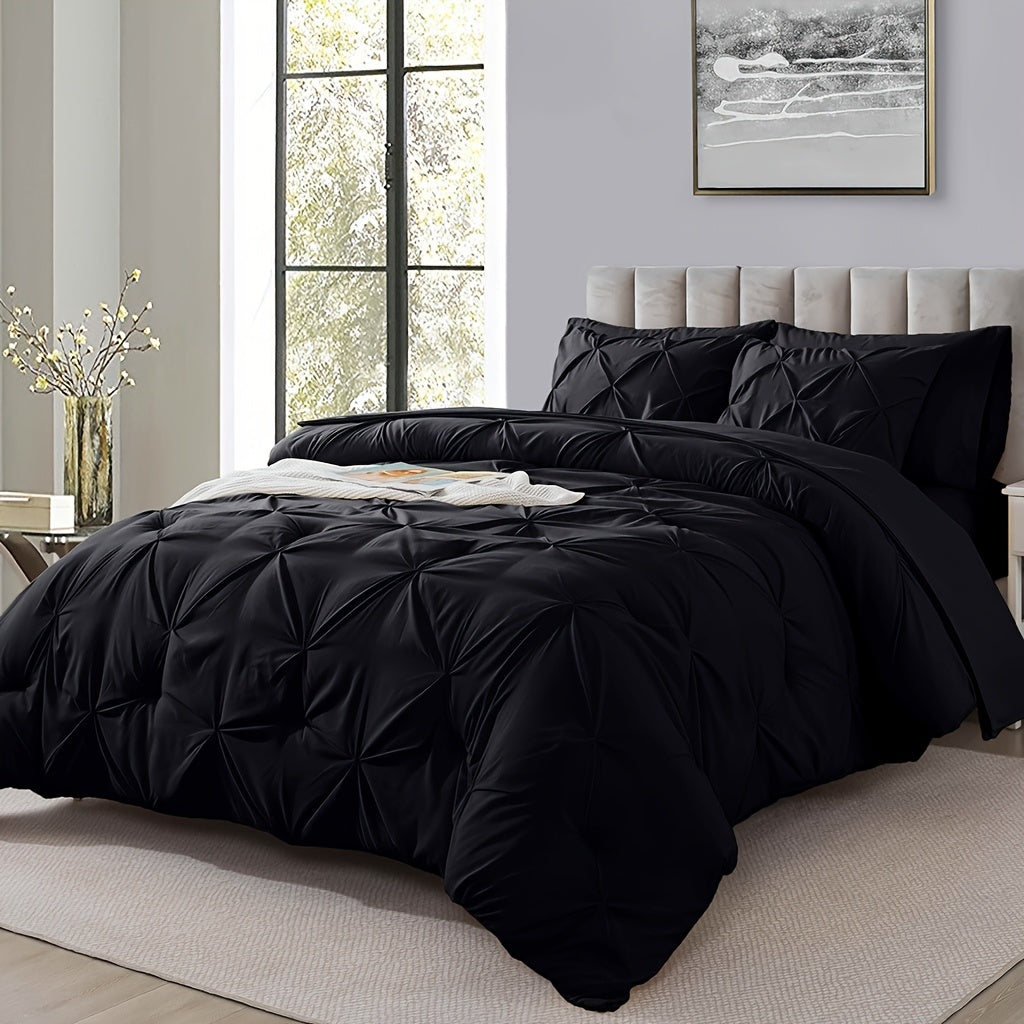 Cosybay Comforter Set Luxury Soft Fluffy Bedding With Comforter Fitted Sheet Flat