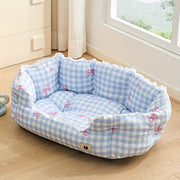 Cozy Pet Bed Summer- All-Season Comfort Semi-Enclosed for Small to Medium Dogs And Cats