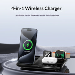 Wireless Charging Desk Clock