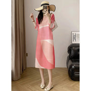 Womens Summer Maternity Wear Tummy Covering Vacation Style Long Sleeves