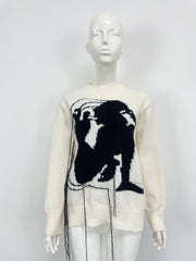 Women's Loose All-matching Round Neck Tassel Design Sweater