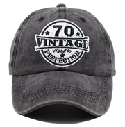 Vintage Aged Baseball Cap for Men & Women, Adjustable Cotton