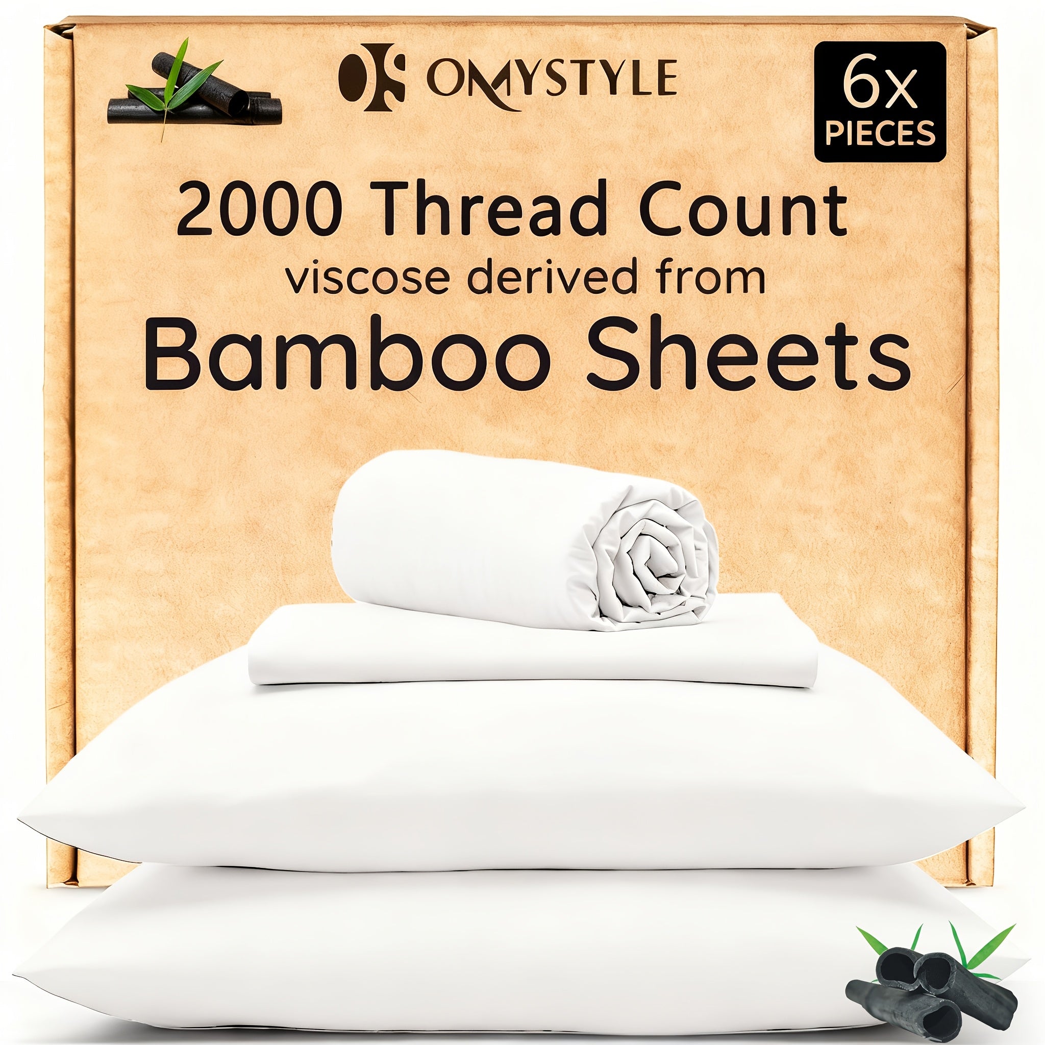 Bamboo Cooling Bedding Set Breathable And Silky Fit For Hot Sleepers And