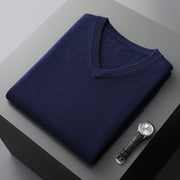 Women's Loose Fit V-Neck Sleeveless Wool Sweater