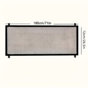Expandable heavy-duty pet gate barrier for indoor and outdoor use