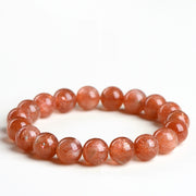 Golden Sunstone Round Bracelet