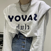 Cozy Long-Sleeve Padded Pullover Sweater