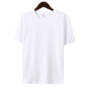 Soft Cotton Casual Tee – Versatile Half-Sleeve, Round Neck