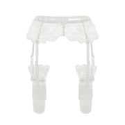 Vintage Lace Garter Stockings for Women, Non-Slip Leg Ring Clipped