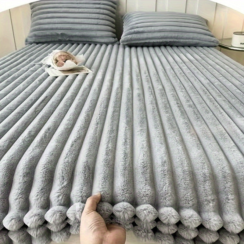 Luxury Plush Bedspread Extra Thick Soft Elegant Bed Cover With Deep Pocket