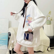 Cute Bear Hooded Oversized Sweatshirt
