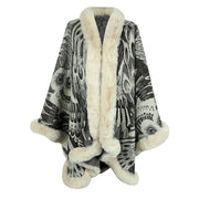 Women's Thick Knit Cloak for Winter