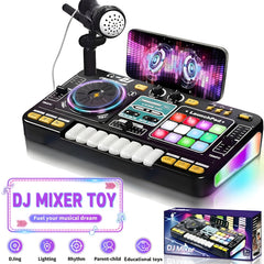 All-In-One DJ Mixing Controller with Electric Keyboard - Kids Gift