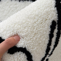 Bathroom Strong Absorbent Special-shaped Flocking Bedroom Bedside Carpet
