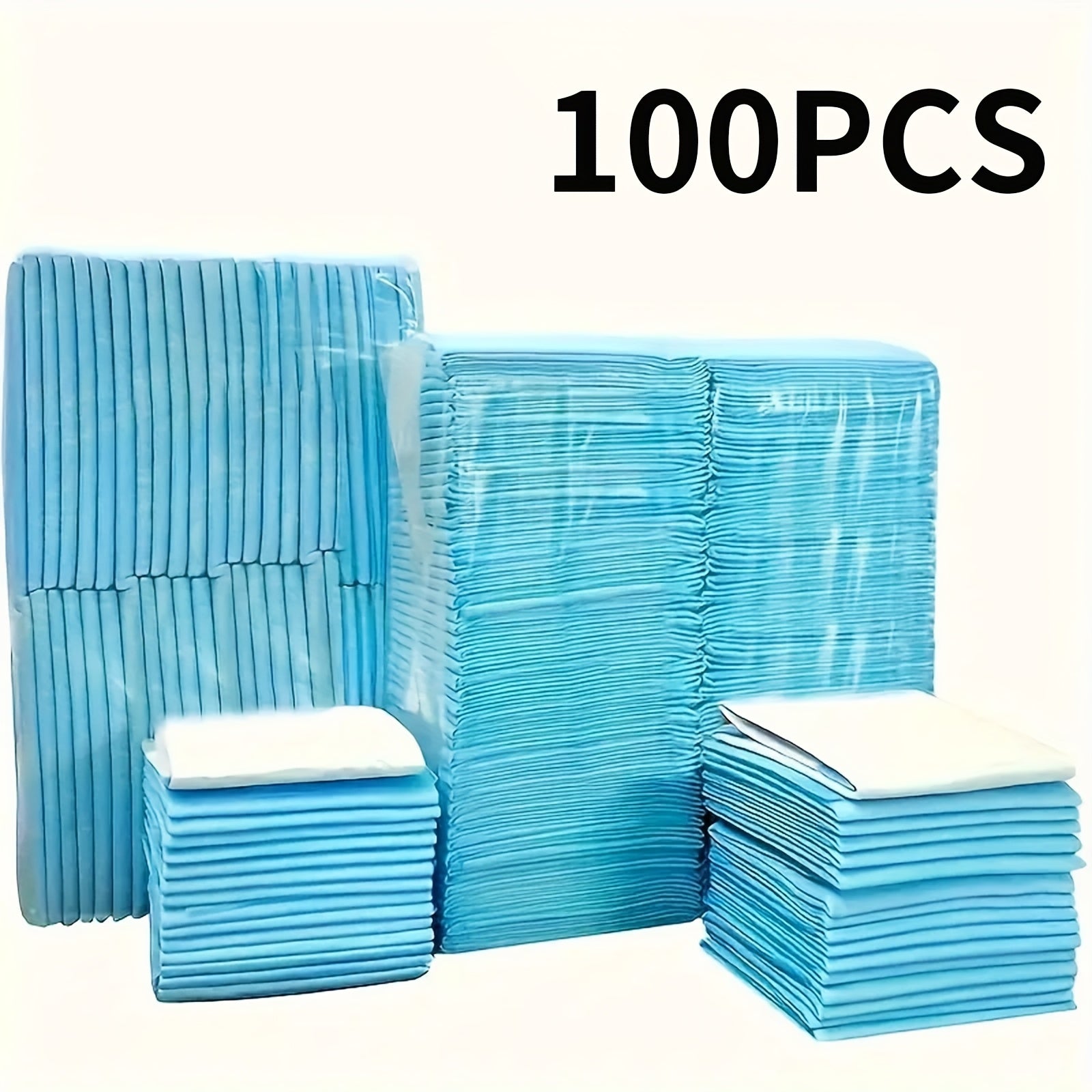 300/ 200/ 100/ 50pcs 23.6 Inch X 23.6 Inch Super Absorbent Waterproof Dog Urine Pad, Puppy Training, Puppy Urine Pad And Pet Toilet Use Christmas Gift