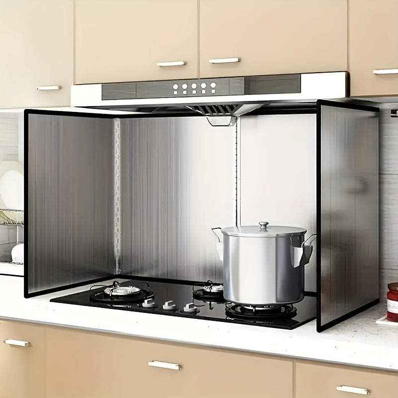 Video laden: Stainless Steel Splash Guard Stainless Steel Splash Guard DoubleLayer Folding HeavyDuty Grease Smoke Resistant EasyClean SpaceSaving Foldable for Stovetop Oven Camping Ideal Mothers DayThanksgiving Gift for Home Cooks Chefs Compatib