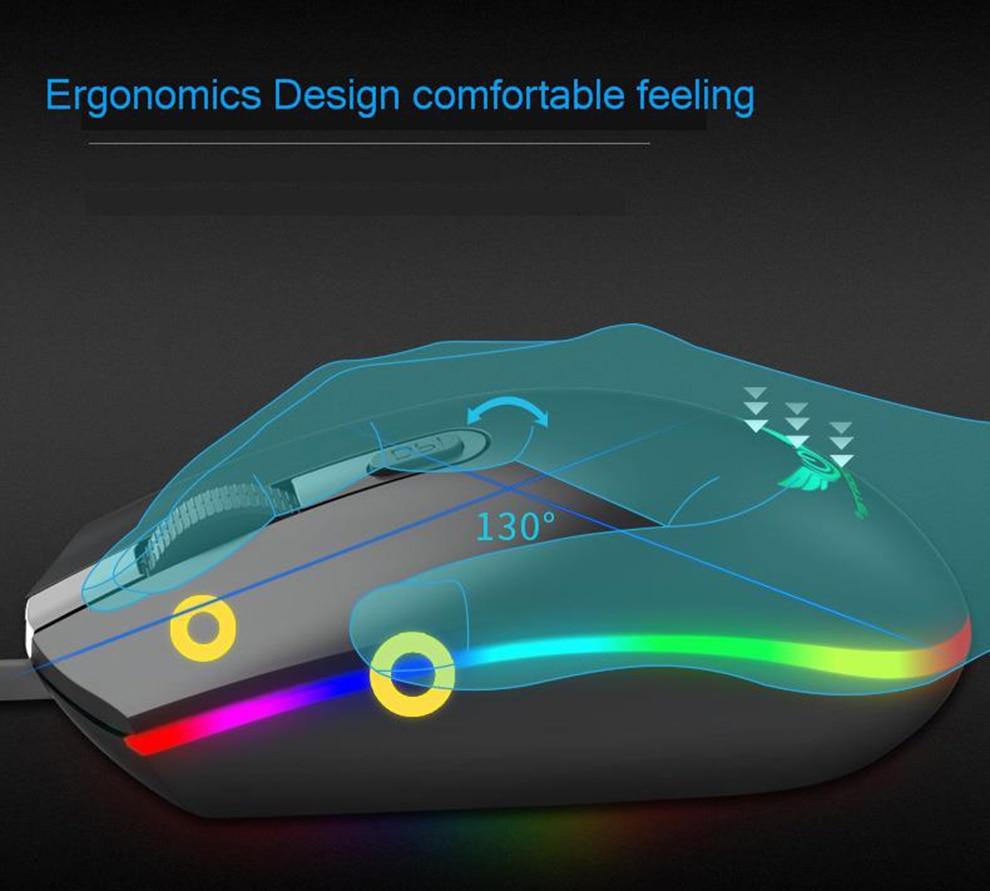 Dragon Led Backlight Gaming Usb Wired Keyboard Mouse Set