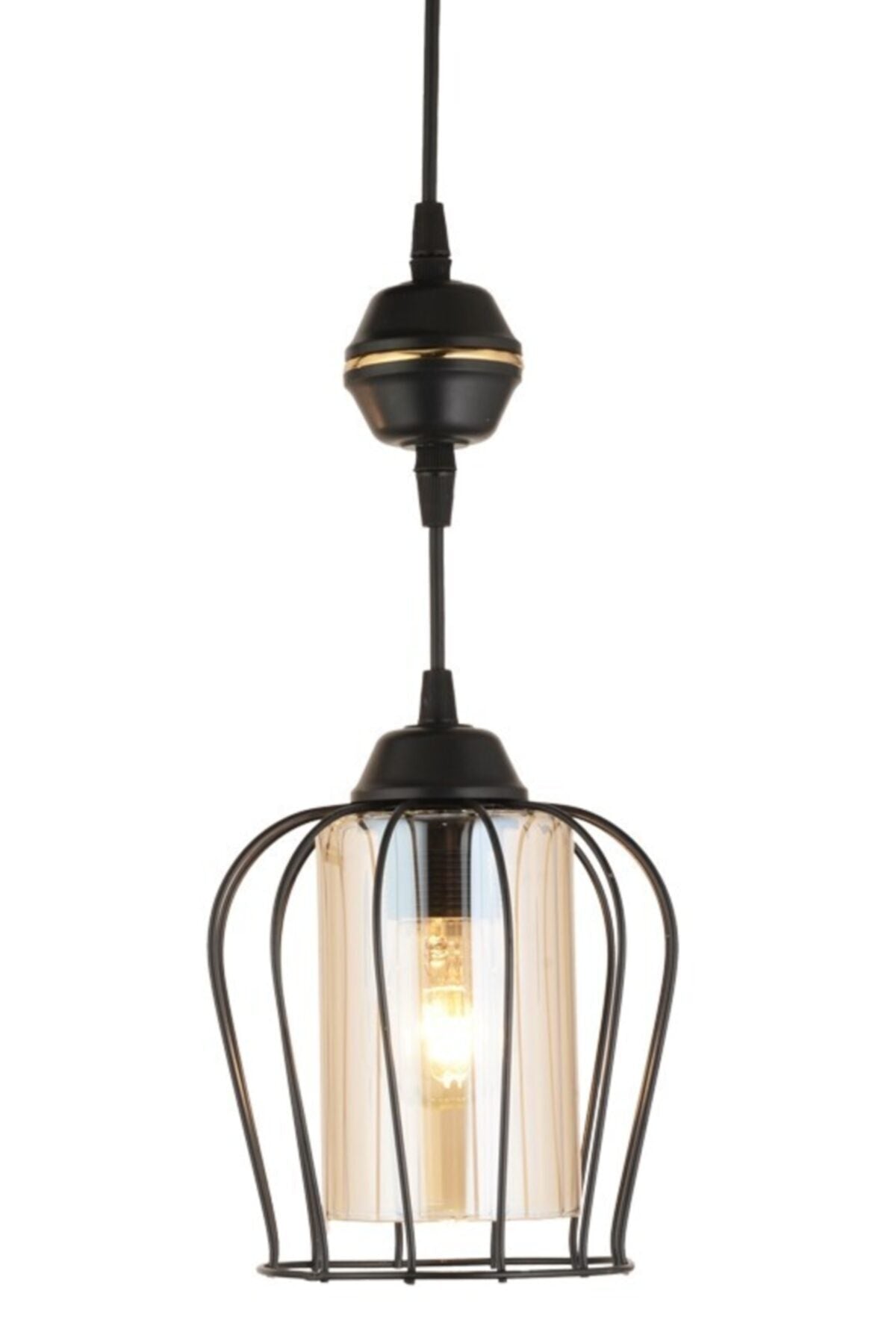 Nora Single Pendelleuchte Schwarz Modern Luxus Kronleuchter
