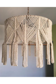 Handcrafted Cotton Thread Macrame Chandelier
