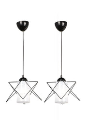 2 Pieces Modes Single Black-White Acrylic