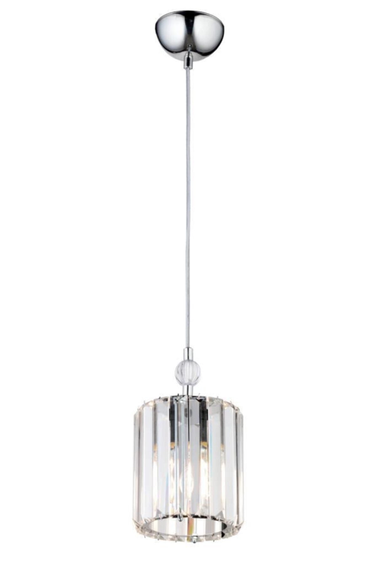 Dolunay Single Y-15 Chrome Stone Plumbing Chandelier