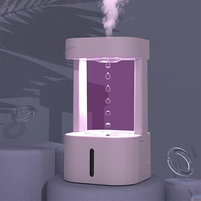 Creative Anti-gravity Water Drop Humidifier Air Conditioning Mist Spray Household Quiet Bedroom Office With 580ML Water Tank - Swordslife