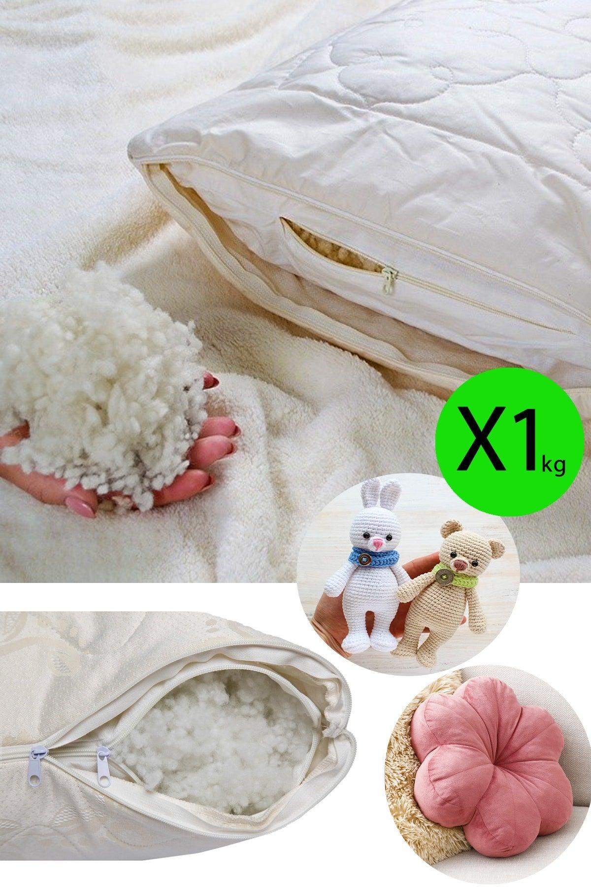 1kg Beads Silicone Fiber Pillow Quilt Toy Filling Material - Swordslife