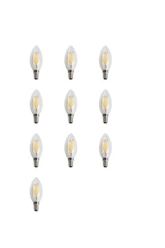 10-Pack E14 LED Bulb Set with Socket for Fixtures