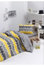 100% Natural Cotton Single Duvet Cover Set Zigros Yellow Ep-019760 - Swordslife