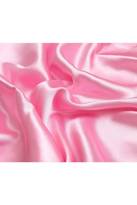 100% Silk Cotton Satin Pink Color Pillow Cover 50x70cm - Swordslife