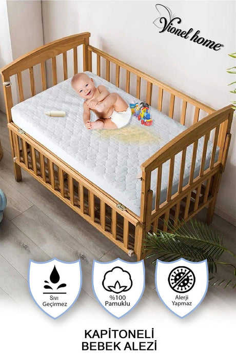 100% Cotton Quilted, Full Edge Fitted, Water & Liquid Proof Baby And Child Mattress Protector Mattress - Swordslife