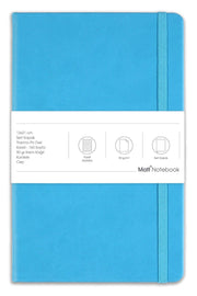 13x21 Elastic Notebook Square Turquoise
