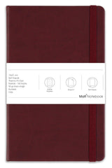 13x21 Elastic Notebook Dot Claret Red