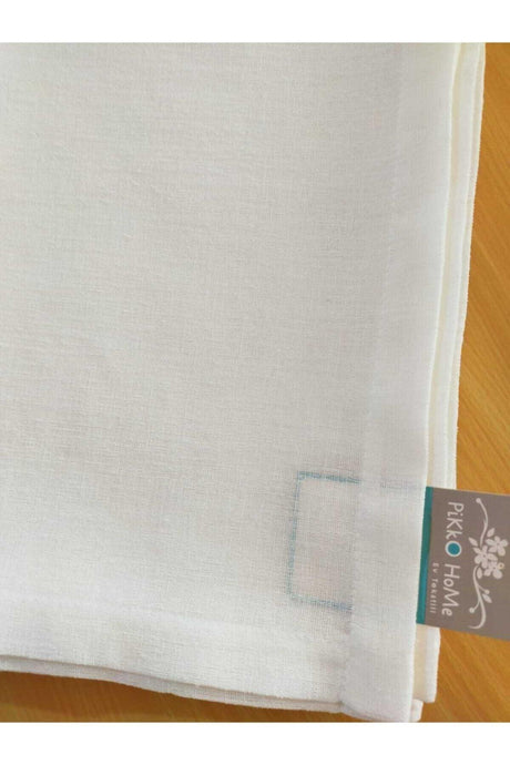 145*225 Cm Basic Poly Linen Ecru Table Cloth - Swordslife