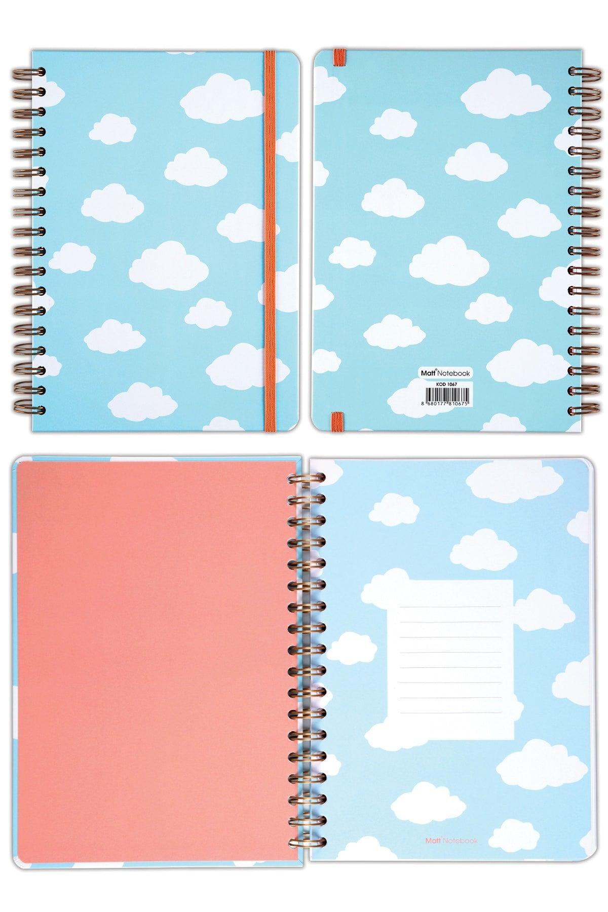 17x24 Cm Elastic Spiral Hard Cover Note