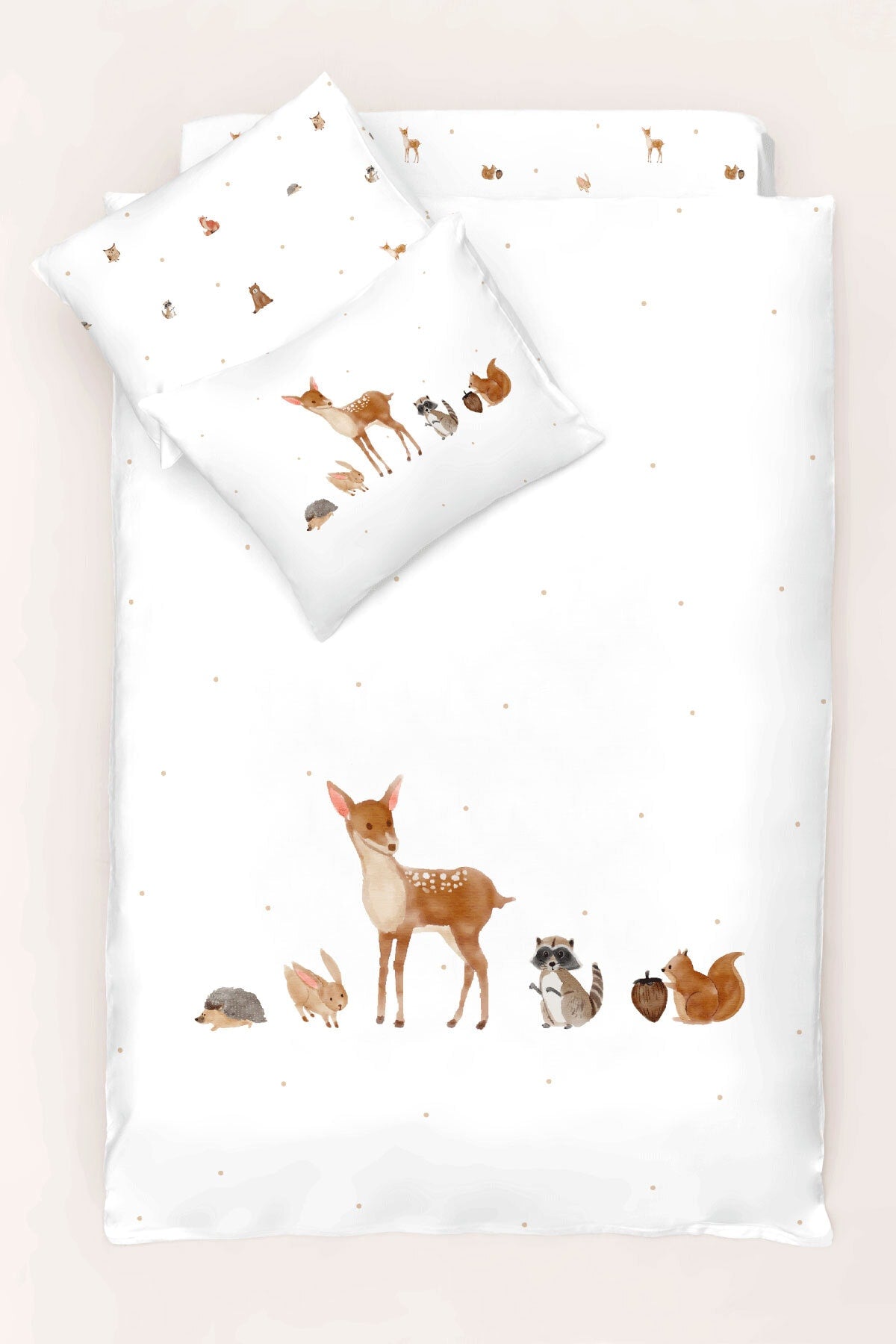 Forest Amigos 100% Cotton Satin Baby Duvet Cover Set