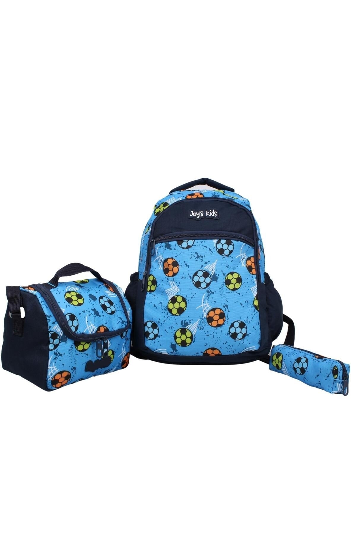 Patterned Primary School Backpack Nutrition + Pen Holder Set Of 3