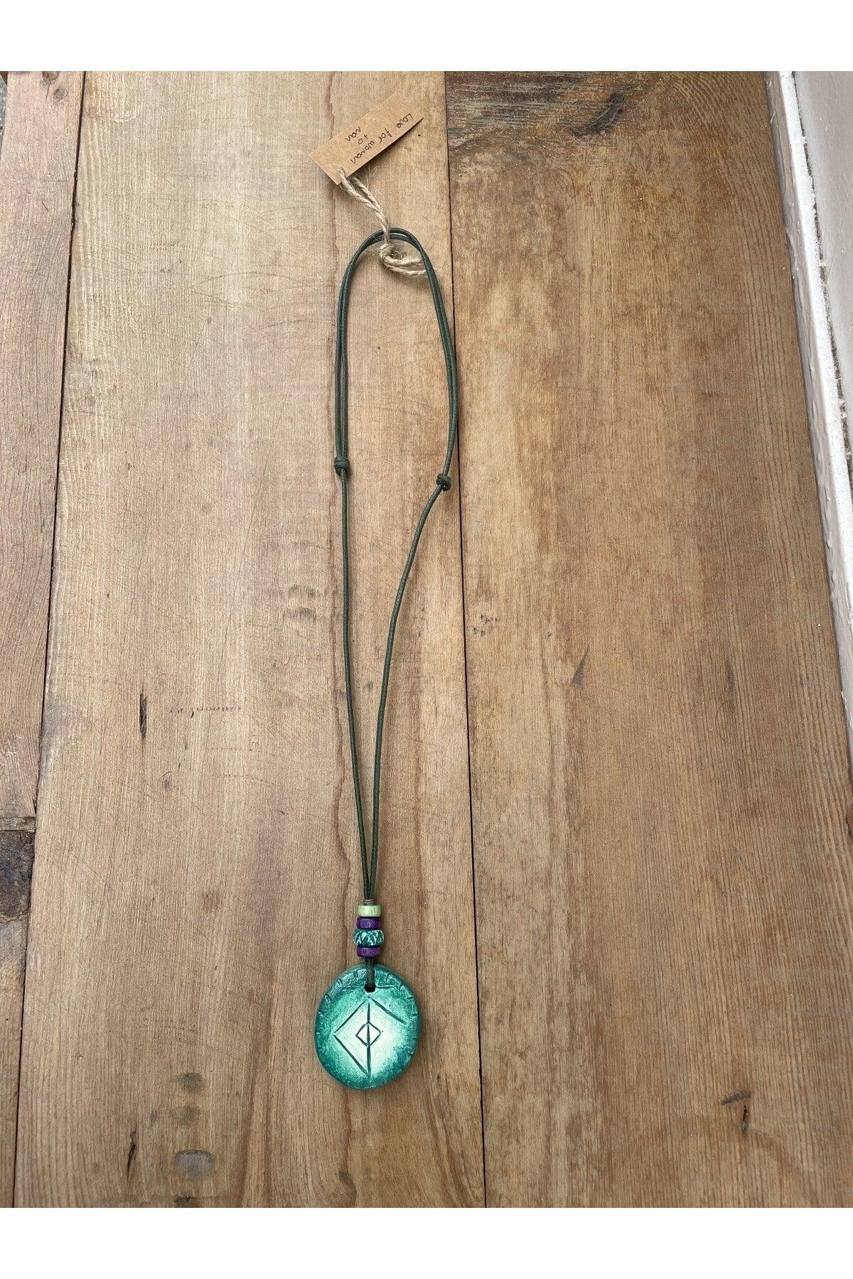 Ceramic Design Necklace, Bohemian Ethnic Style Necklace, Design Necklace, - Swordslife