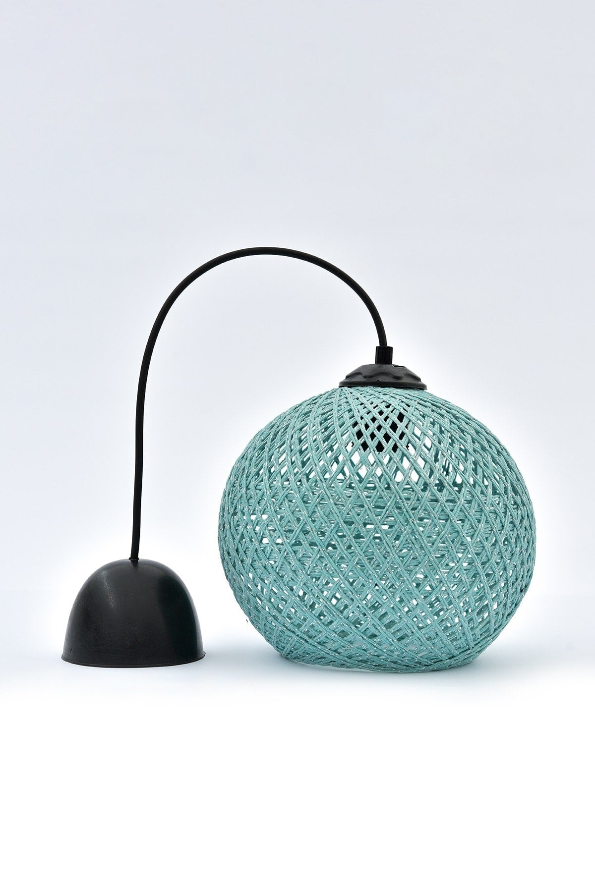 Balle Cyan Pendant Lamp Ball Chandelier Black Cable