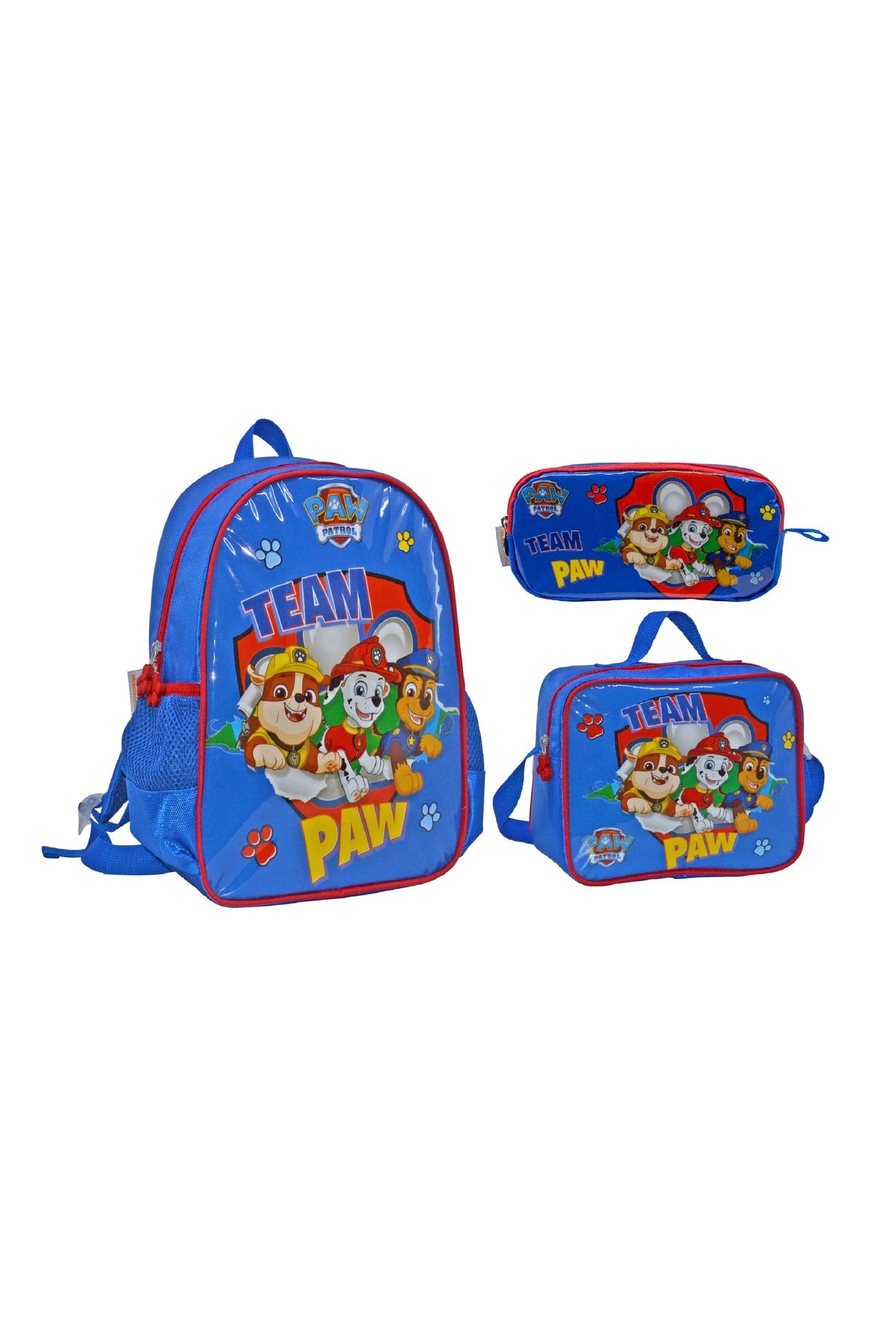 -Team Paw Kindergarten And Lunch And Pencil Bag Set