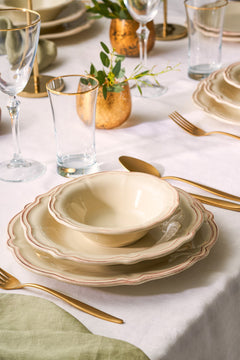 24-piece porcelain dinnerware set for 6 people