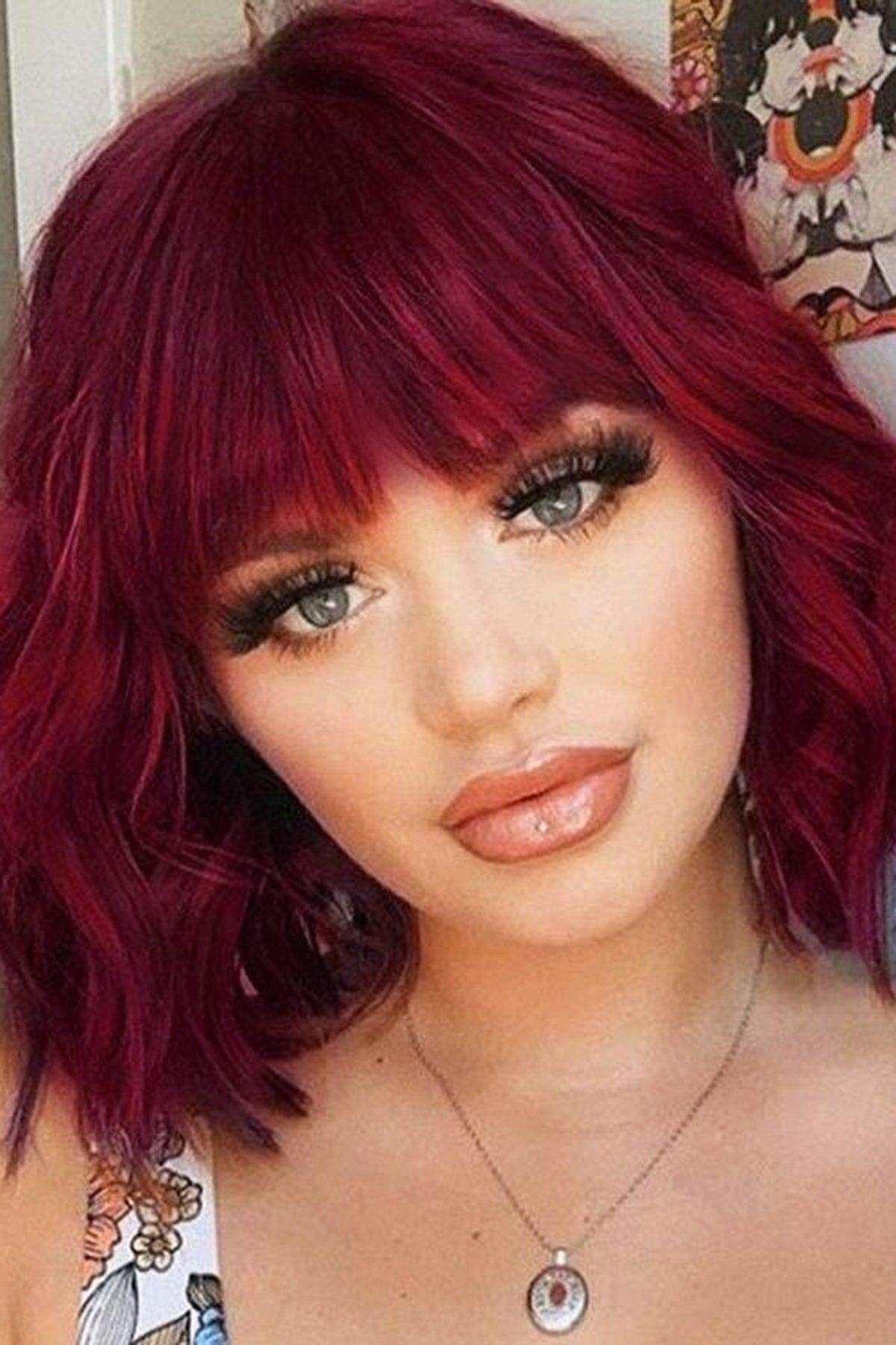 False Bangs - Red - Long Edge - Swordslife