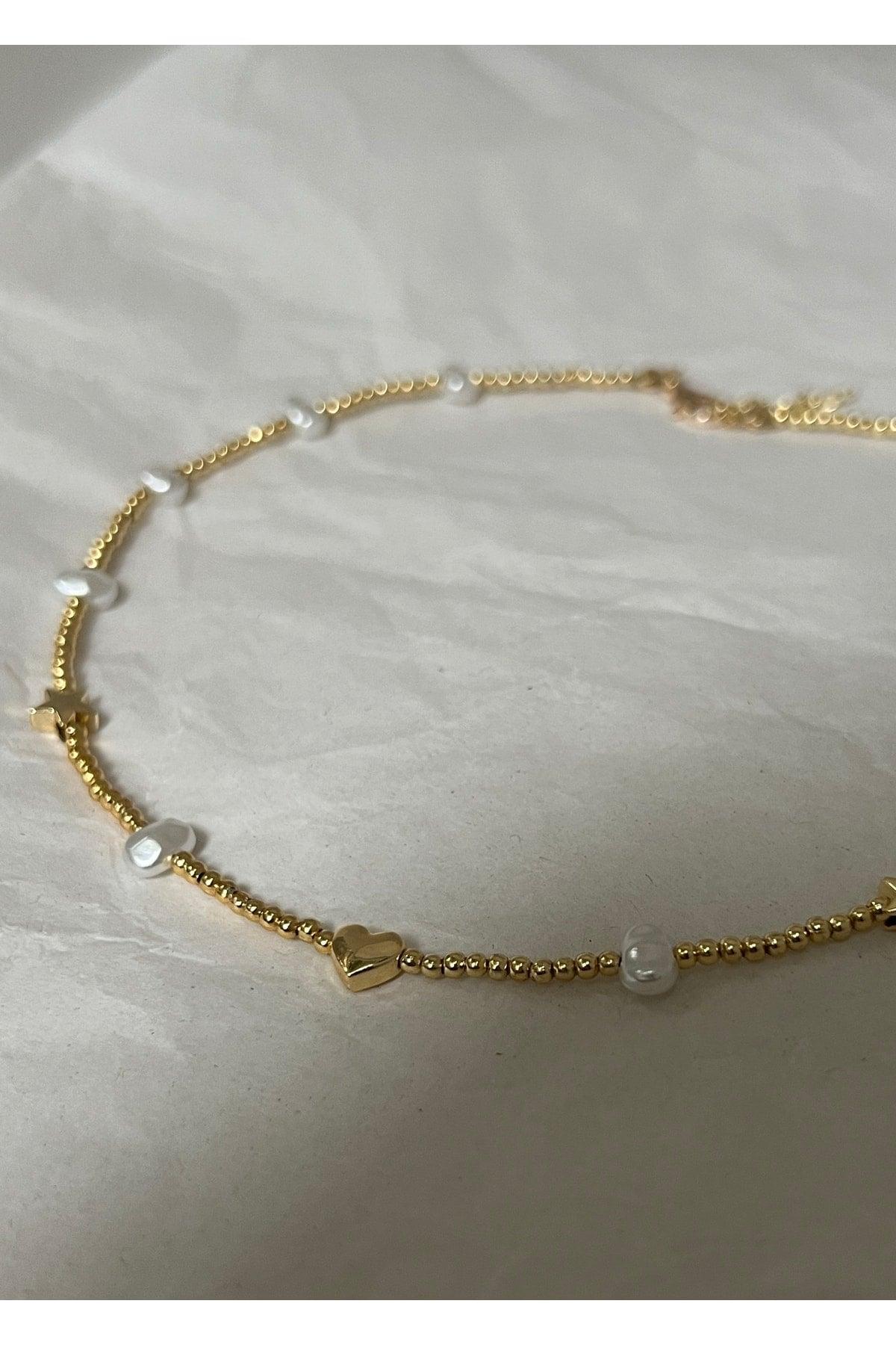 Dorica Heart Pearl Necklace - Swordslife